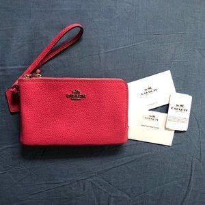 Pink Coach Wristlet